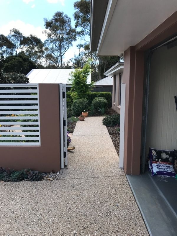 after Surfmist Powder-coated Aluminium Swing Gate – Supply & Install PA Gate, Rangeville