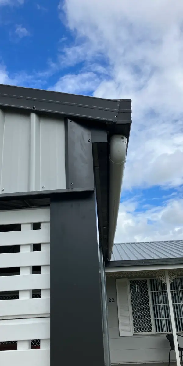 after Pro Texture White Powder-coated Aluminium Custom Door – Bar Grille, Harristown