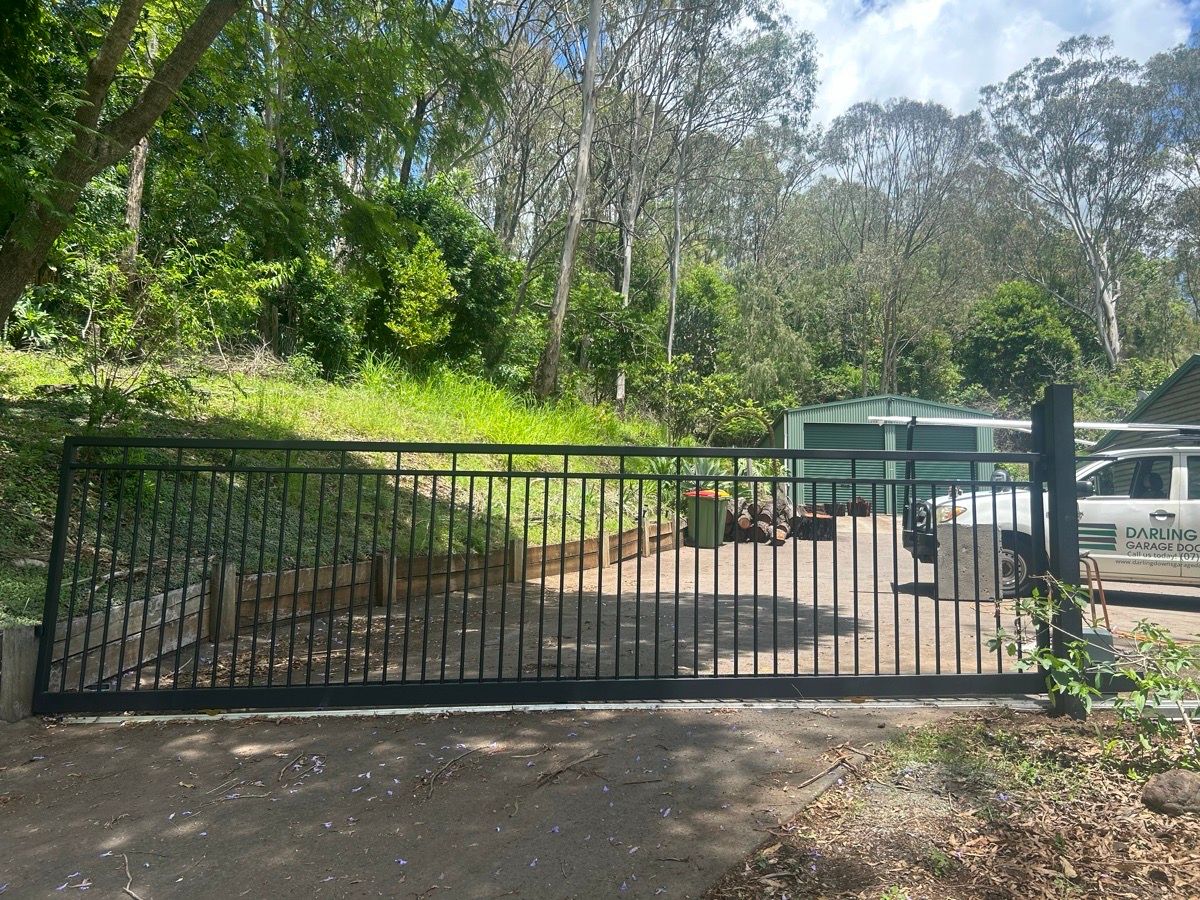 after Black Powder-coated Aluminium Sliding Gate – Supply & Install Gate, Ballard