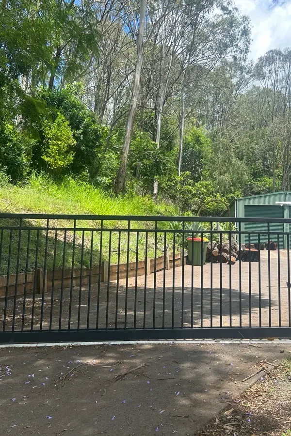 after Black Powder-coated Aluminium Sliding Gate – Supply & Install Gate, Ballard