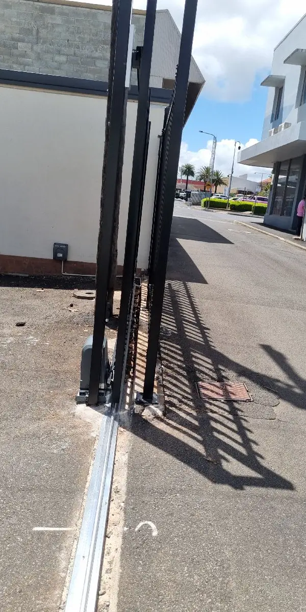 after Black Powder-coated Aluminium Sliding Gate – Electric Sliding Gate, Toowoomba