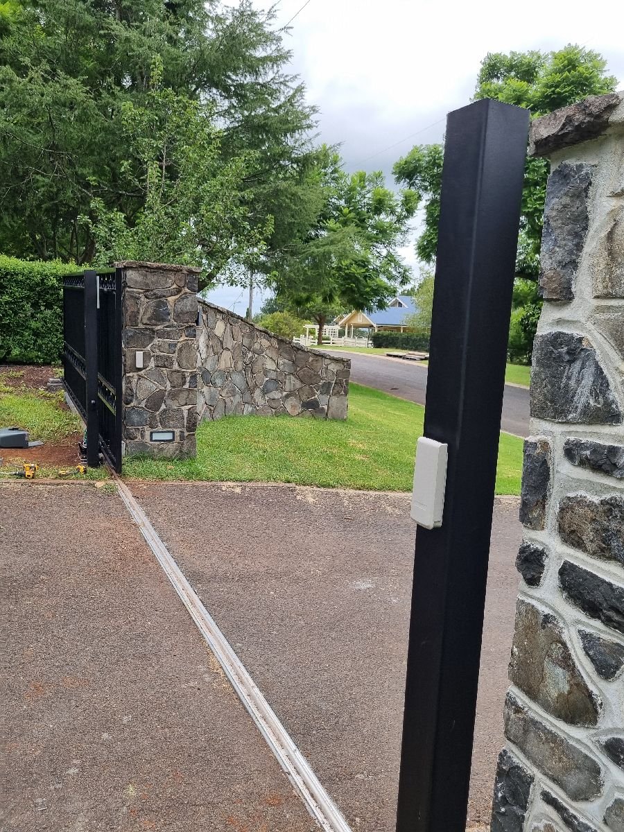 after Black Powder-coated Aluminium Sliding Gate – FAb Gates, Mount Lofty