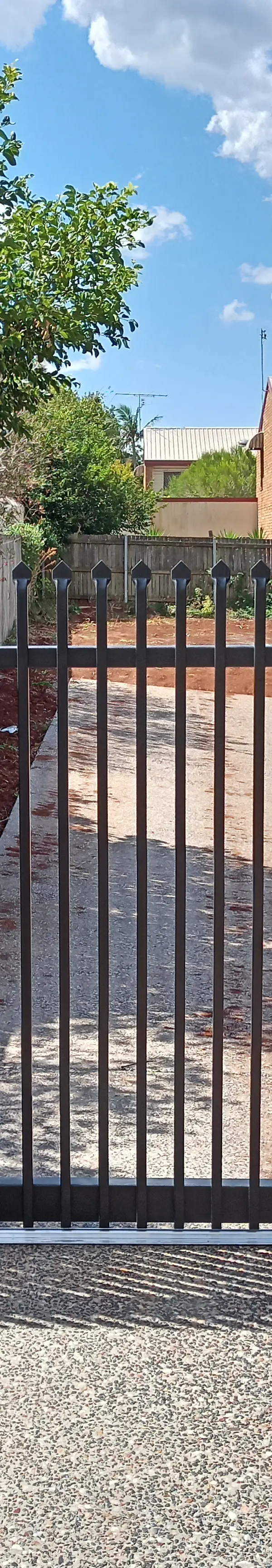 after Black Powder-coated Aluminium Sliding Gate – Sliding Gate, Toowoomba City