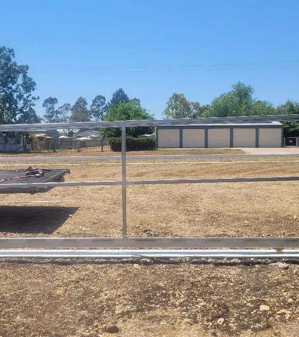 after N/A Colorbond + Galvanised Frame Sliding Gate – 2 x Slide Frame + Motors, Cambooya