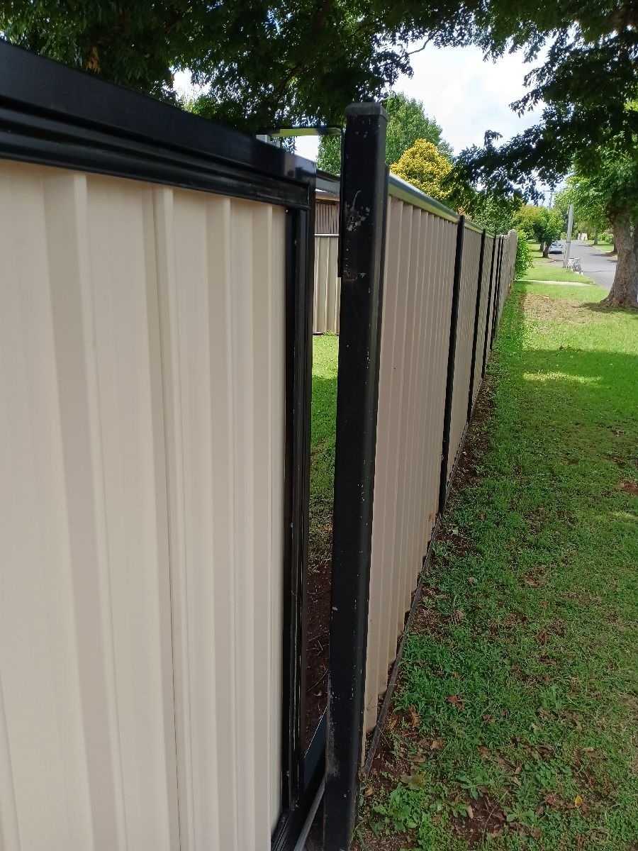 after Mocha Colorbond Steel Sliding Gate – Slide Gate + Motor, Centenary Heights