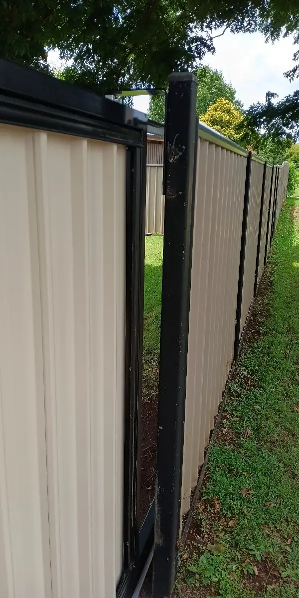 after Mocha Colorbond Steel Sliding Gate – Slide Gate + Motor, Centenary Heights