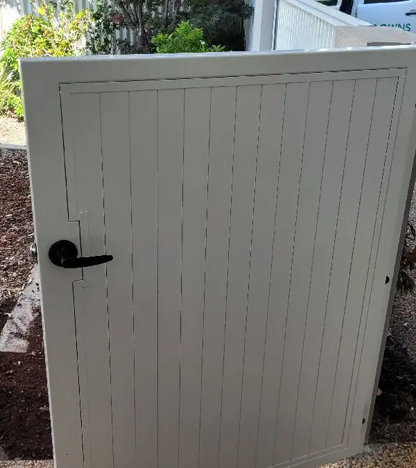 after Surfmist Powder-coated Steel Swing Gate – Gate, Rangeville