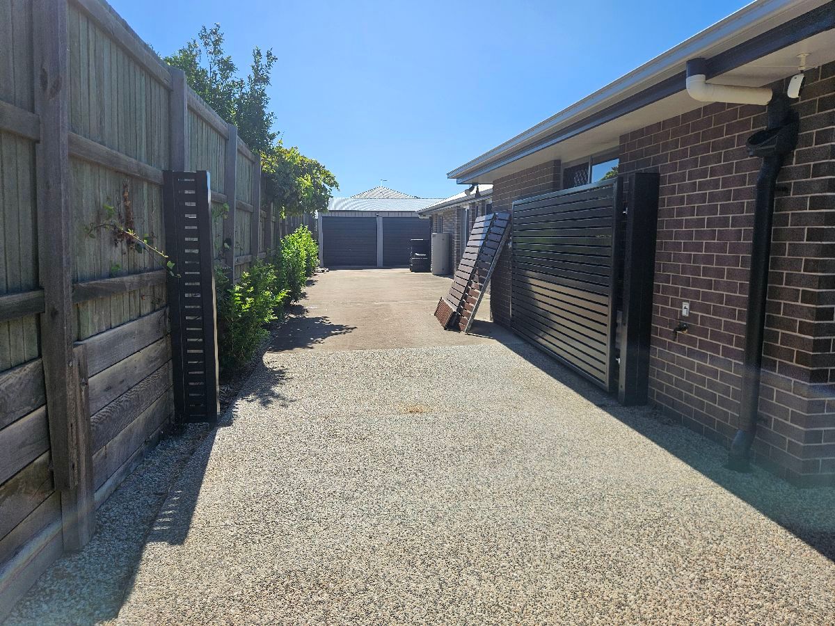 after Monument Powder-coated Aluminium Swing Gate – Gate + Motor, Westbrook