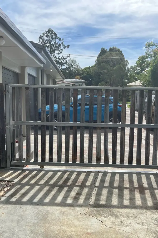 after Wood-look Timber Sliding Gate – Manual Gate, Newtown