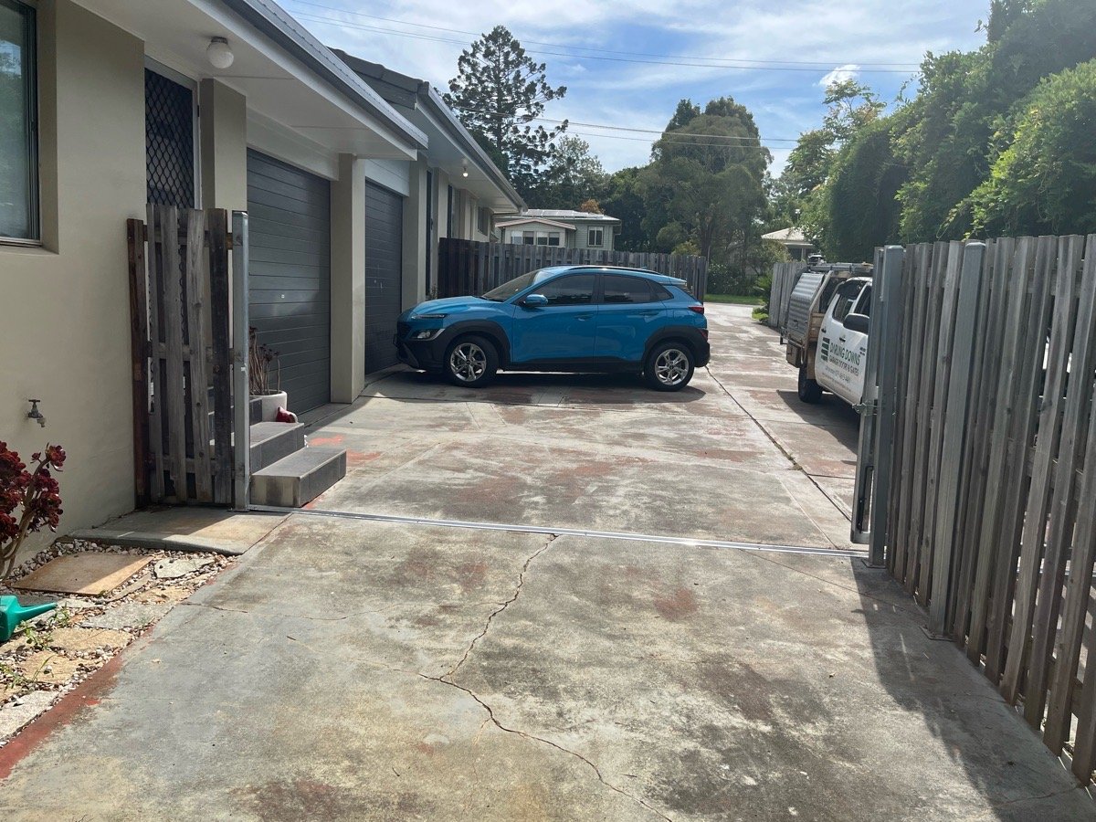 after Wood-look Timber Sliding Gate – Manual Gate, Newtown