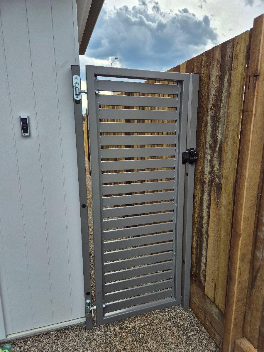 after Wallaby Powder-coated Aluminium Swing Gate – Aluminium Single Swinging Gates, Kearneys Spring