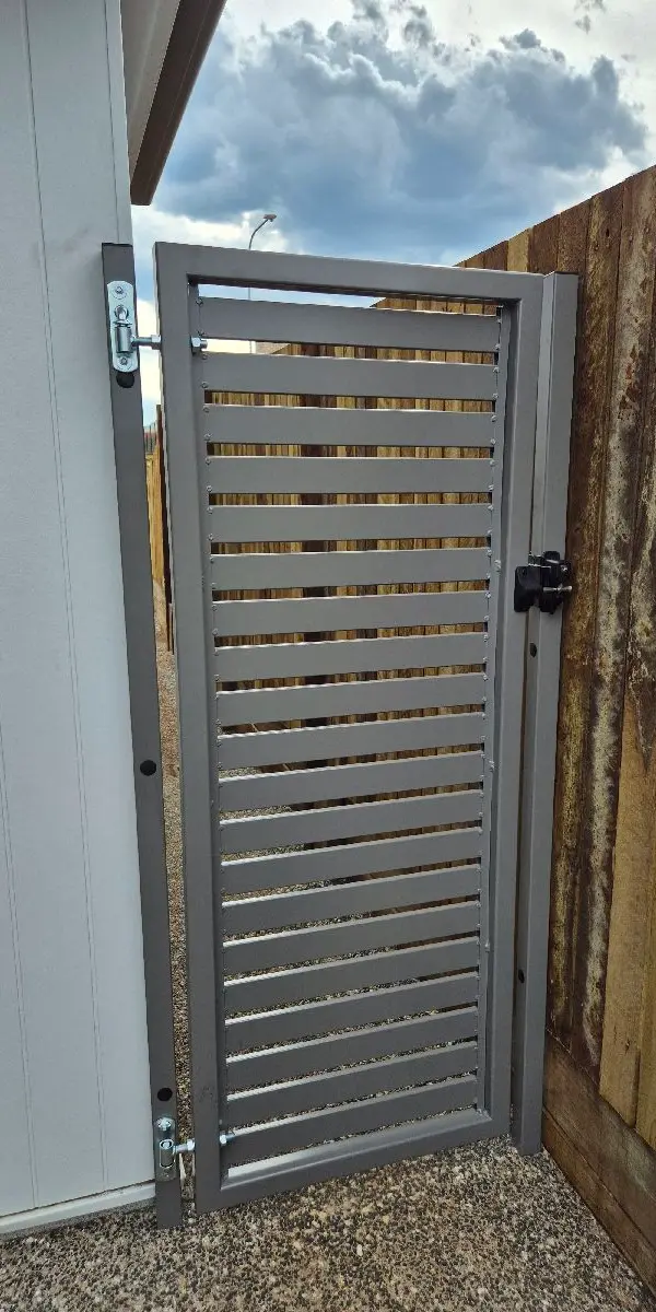 after Wallaby Powder-coated Aluminium Swing Gate – Aluminium Single Swinging Gates, Kearneys Spring