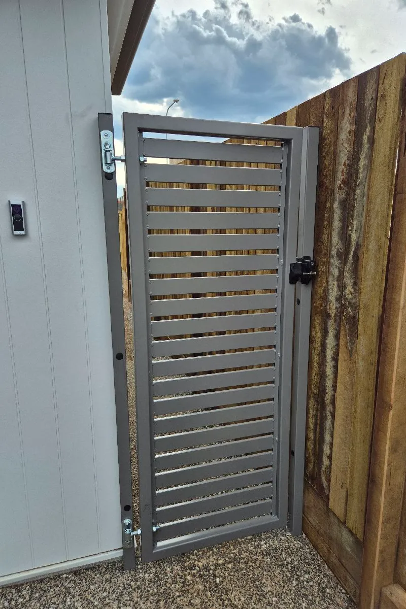after Wallaby Powder-coated Aluminium Swing Gate – Aluminium Single Swinging Gates, Kearneys Spring