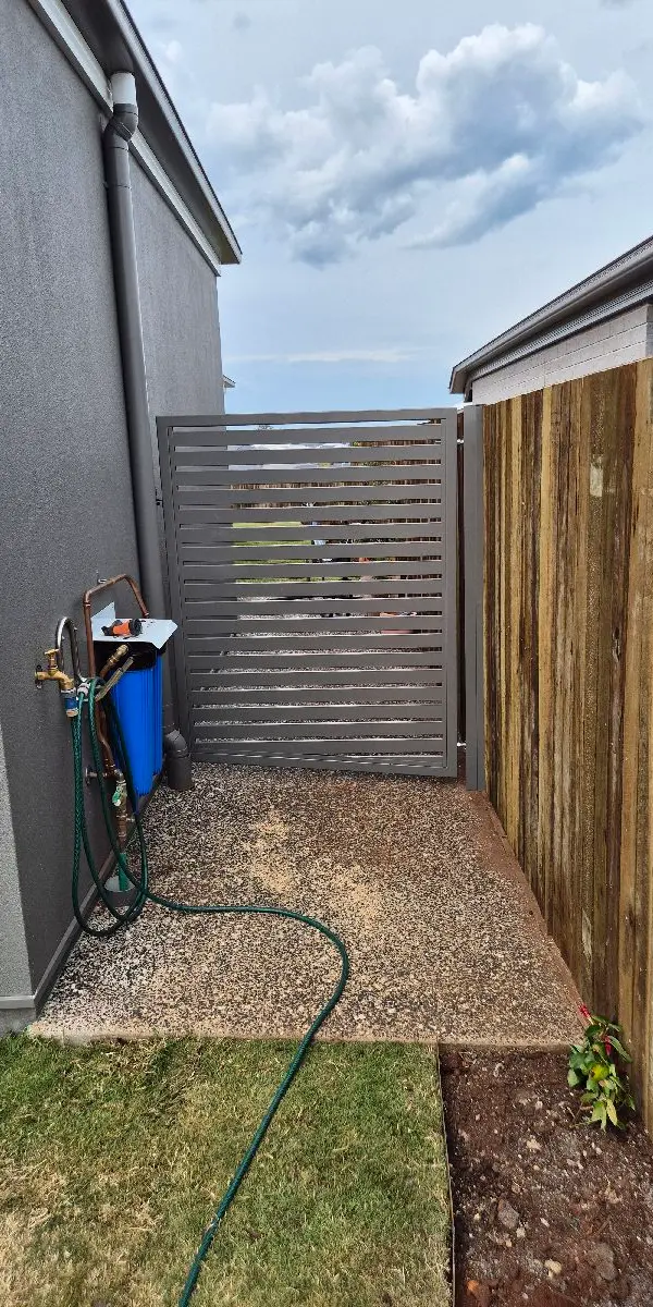 after Wallaby Powder-coated Aluminium Swing Gate – Aluminium Single Swinging Gates, Kearneys Spring