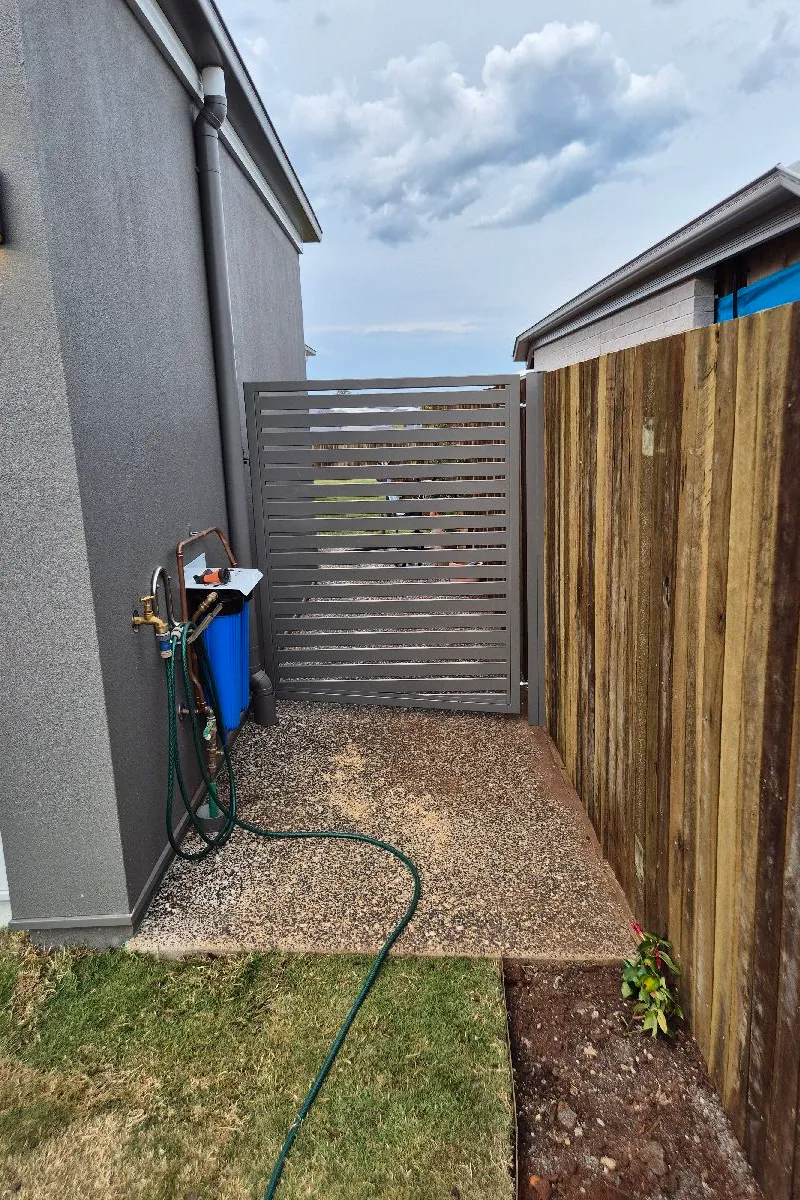 after Wallaby Powder-coated Aluminium Swing Gate – Aluminium Single Swinging Gates, Kearneys Spring