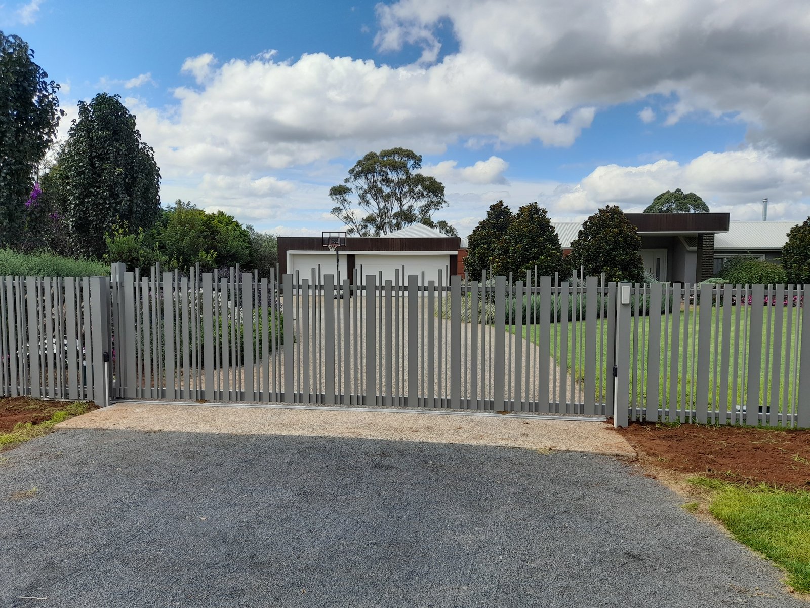 after Wallaby Powder-coated Aluminium Sliding Gate – Aluminium Sliding Gate, Cabarlah