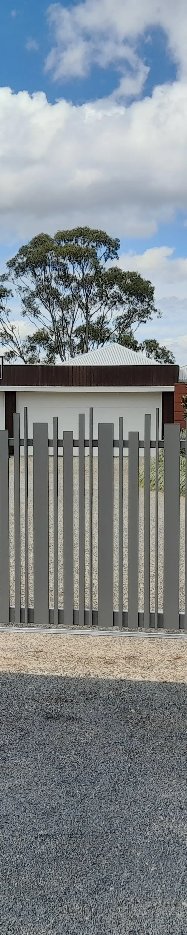 after Wallaby Powder-coated Aluminium Sliding Gate – Aluminium Sliding Gate, Cabarlah
