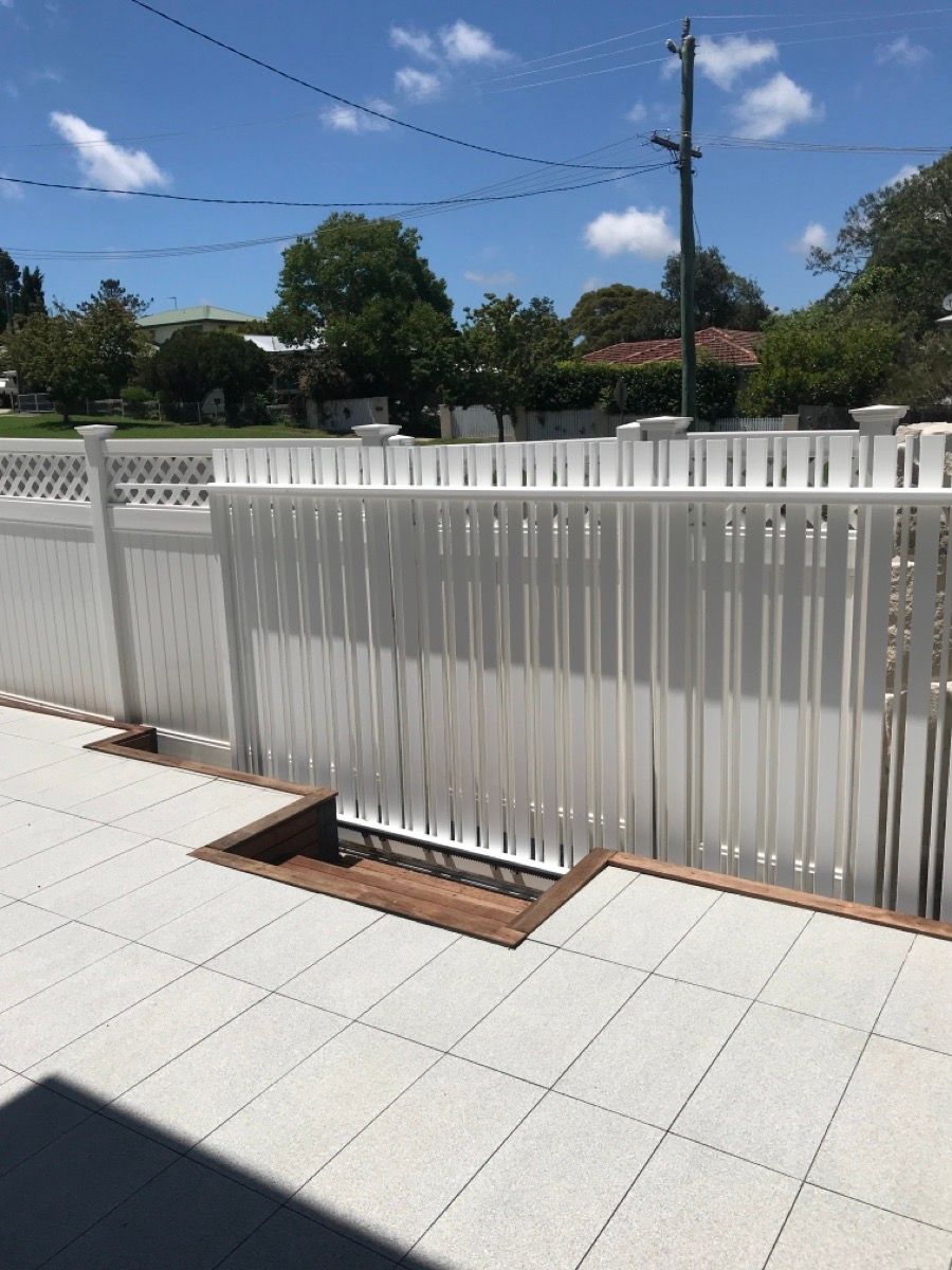 after White Powder-coated Aluminium Sliding Gate – Gate Fab, East Toowoomba
