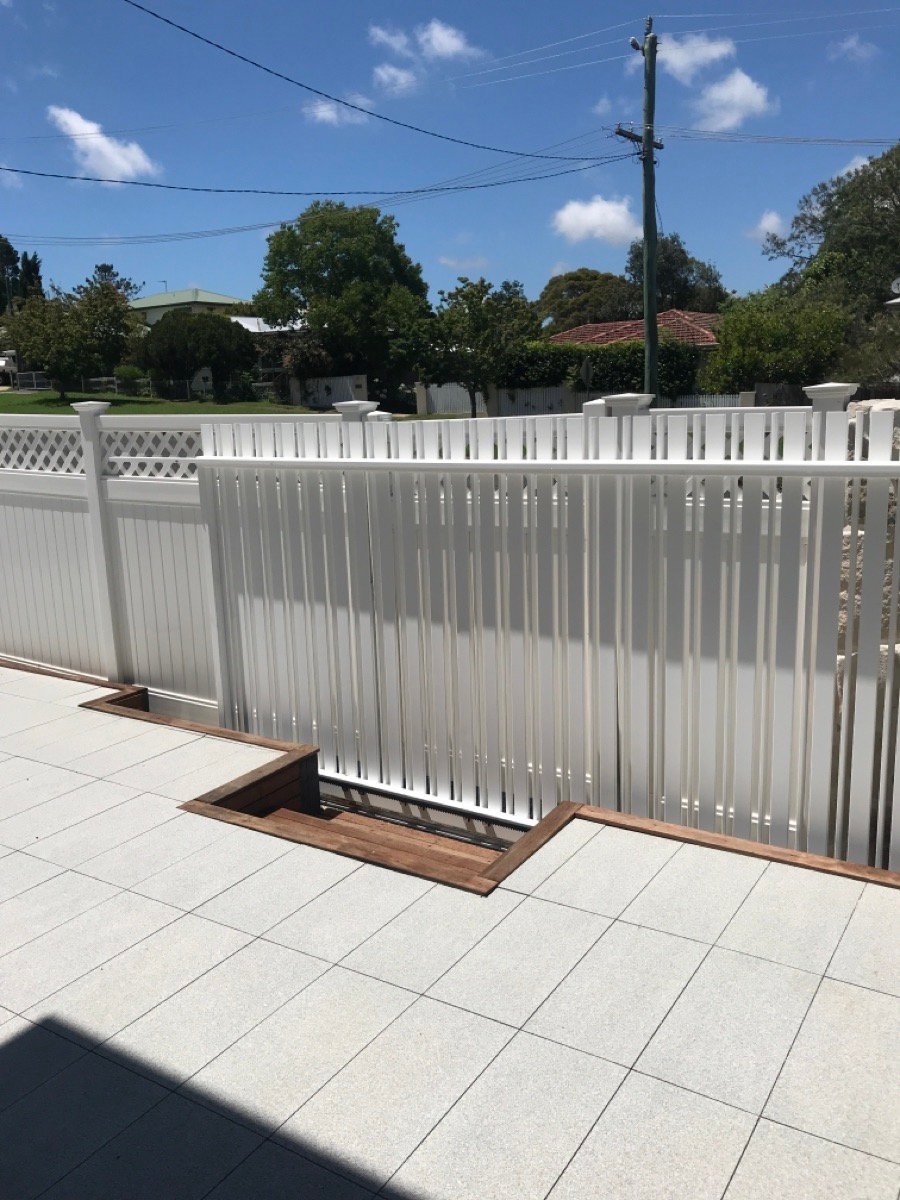 after White Powder-coated Aluminium Sliding Gate – Gate Fab, East Toowoomba