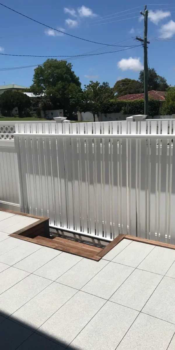 after White Powder-coated Aluminium Sliding Gate – Gate Fab, East Toowoomba