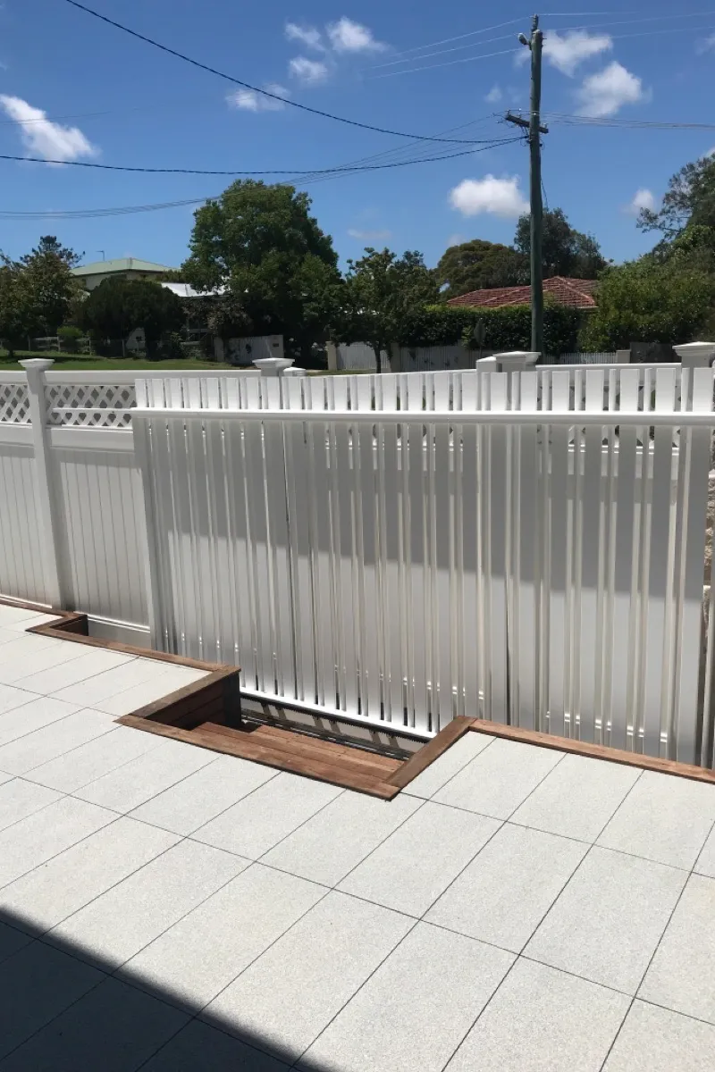 after White Powder-coated Aluminium Sliding Gate – Gate Fab, East Toowoomba