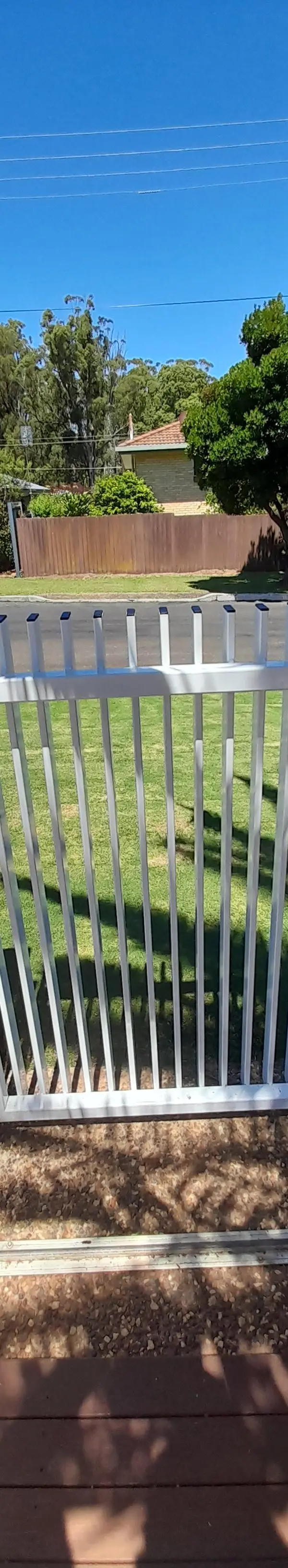 after White Powder-coated Aluminium Sliding Gate – INSTALL: Aluminium Sliding Gate, Rangeville