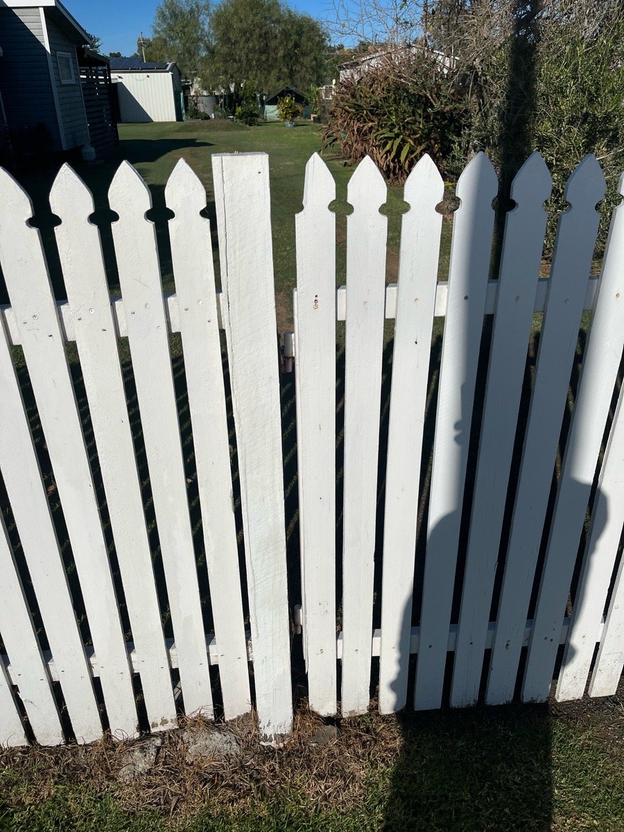 after White Timber Swing Gate – Swing Gate Motor, Oakey