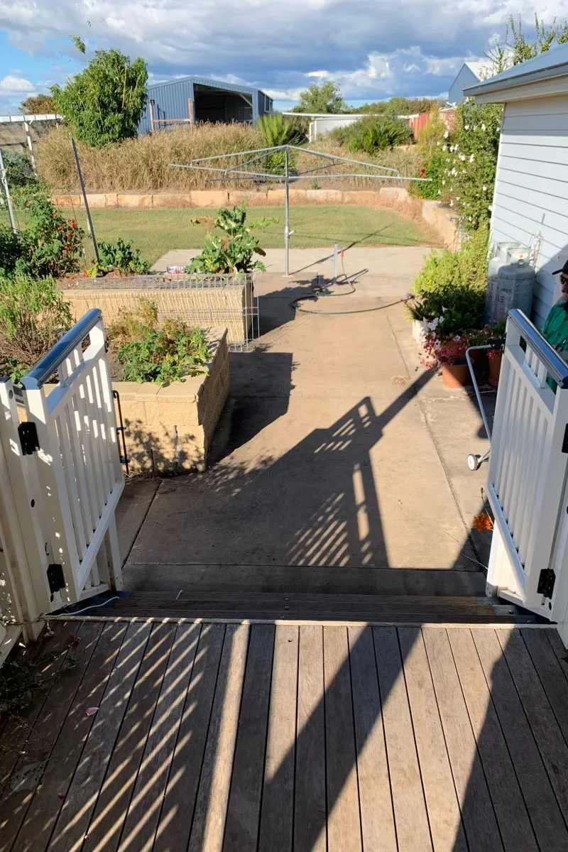 after White Powder-coated Steel Swing Gate – 3 x Manual Swing Gates, Cambooya