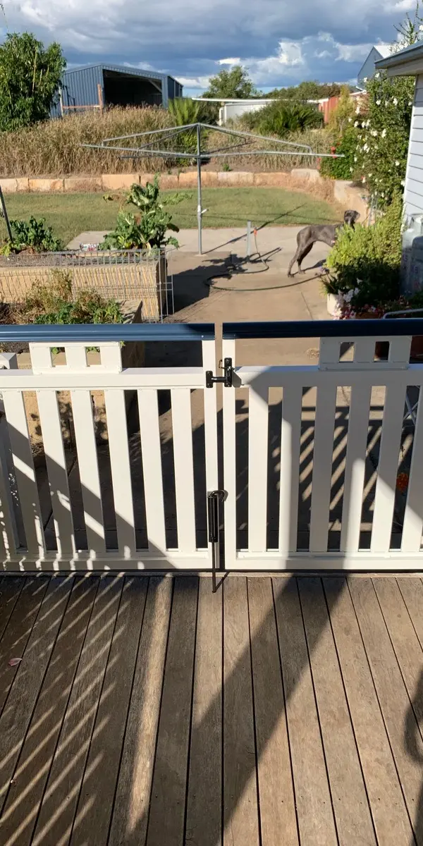 after White Powder-coated Steel Swing Gate – 3 x Manual Swing Gates, Cambooya