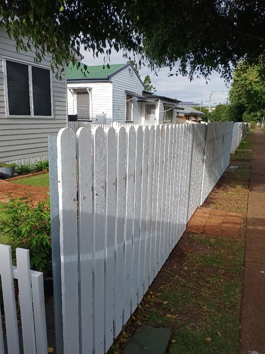 after White Timber Custom Door – Fencing, Newtown