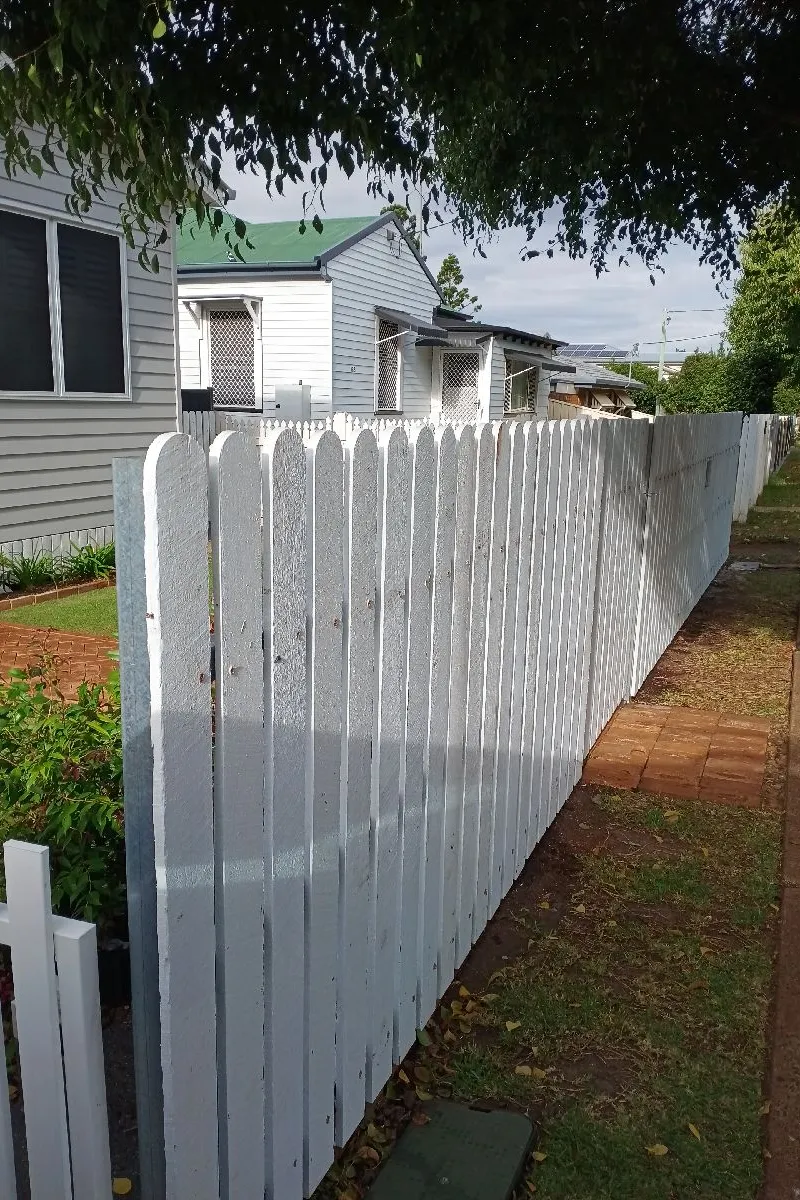 after White Timber Custom Door – Fencing, Newtown