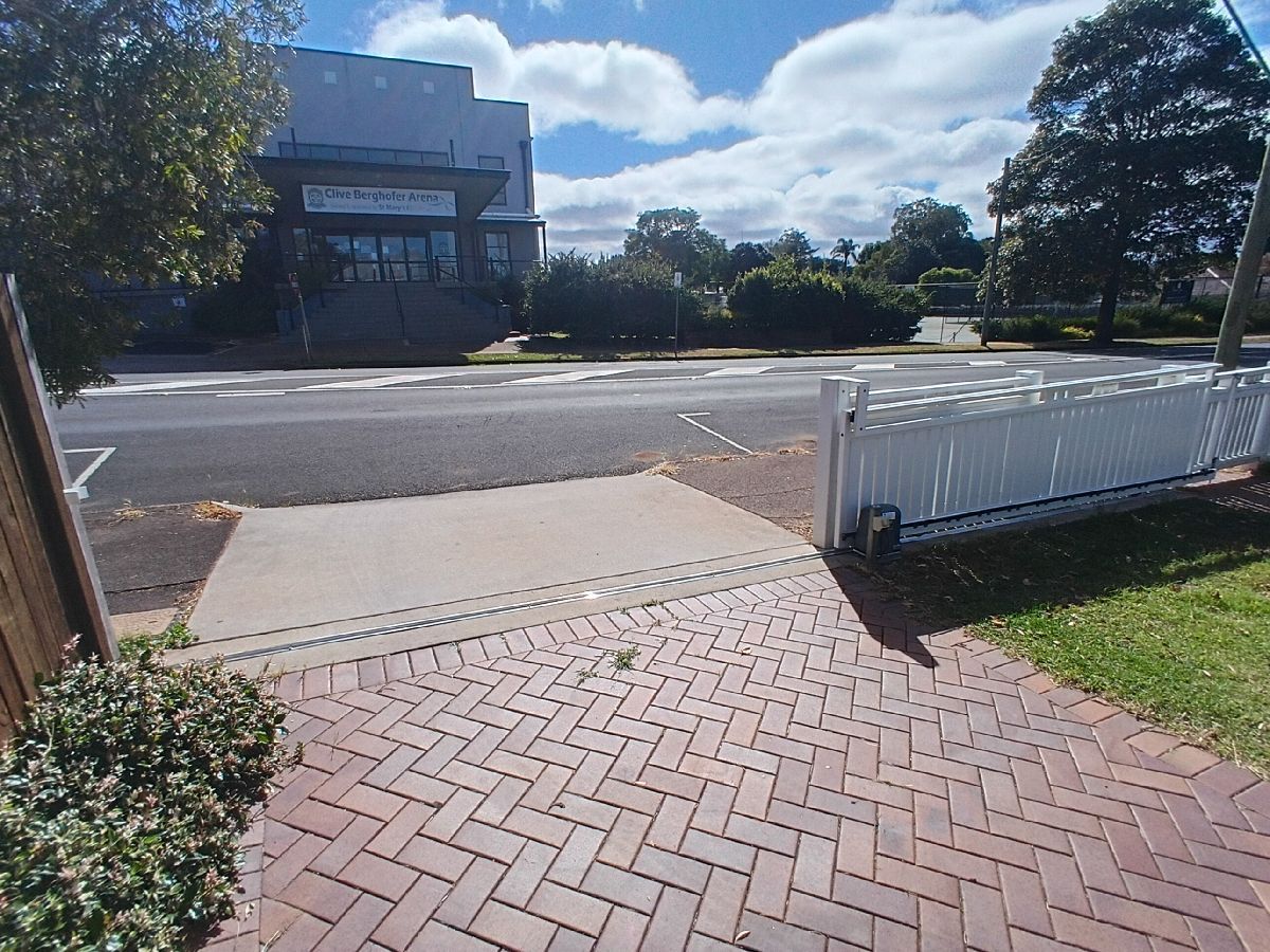 after White Powder-coated Aluminium Sliding Gate – Slide Gate & Motor, Newtown