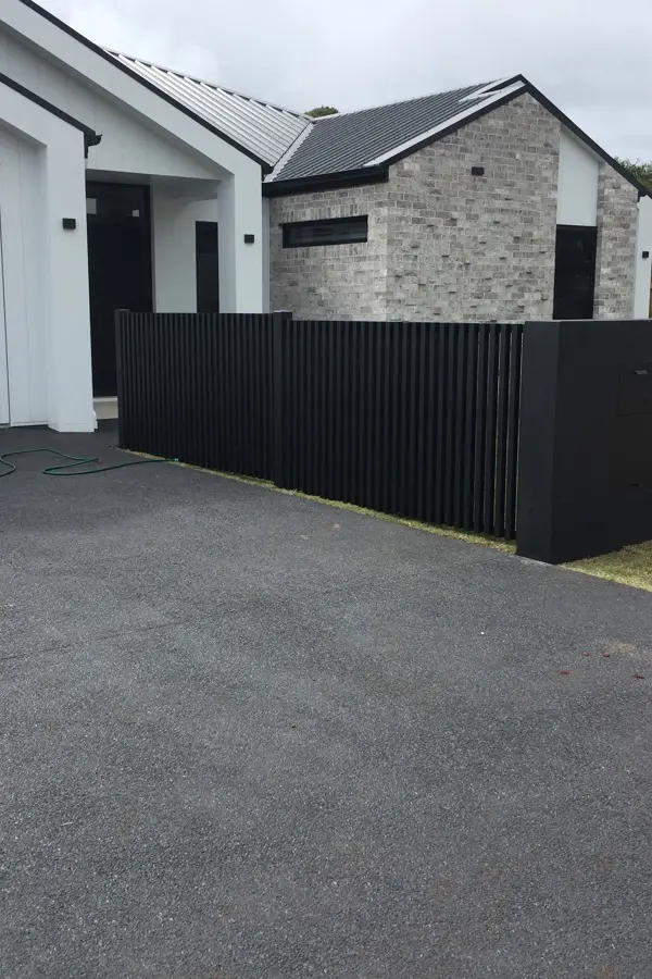 after Black Powder-coated Aluminium Swing Gate – Pool Gates + Infills, Middle Ridge