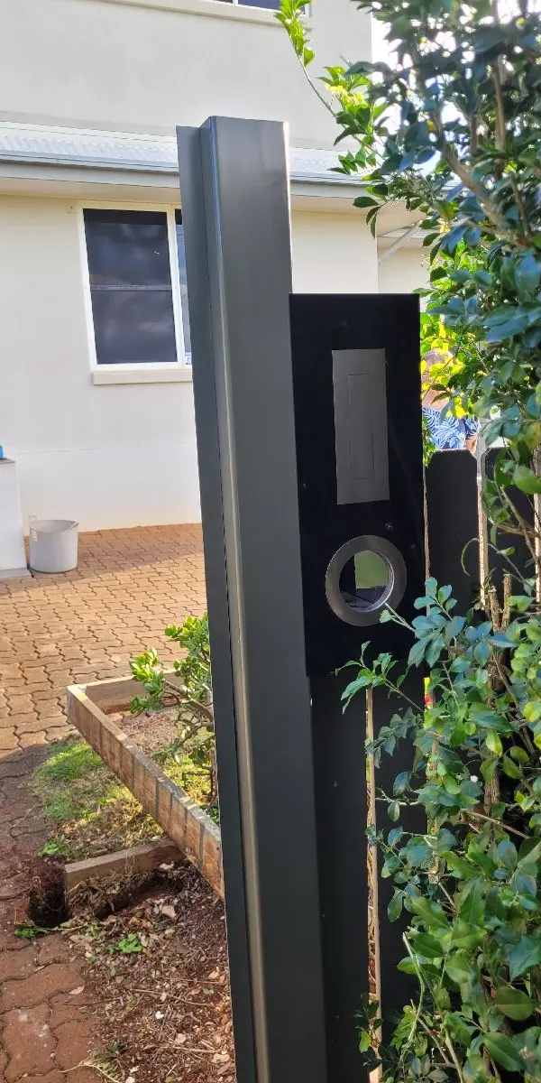 after Woodland Grey Powder-coated Aluminium Swing Gate – Gate Quote, Centenary Heights