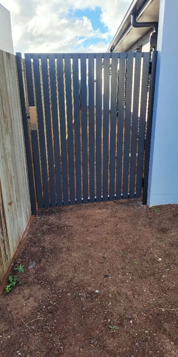after Monument Powder-coated Aluminium Swing Gate – Gate + Motor, Middle Ridge