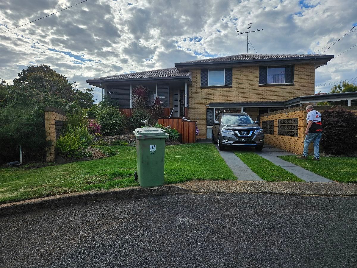 before Monument Powder-coated Aluminium Sliding Gate – Service Job - Gate + Motor, Centenary Heights