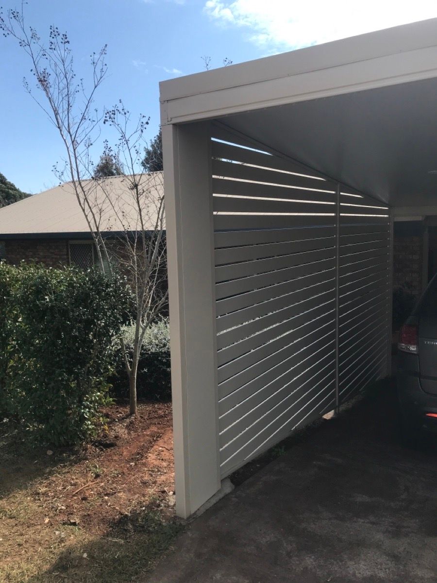before Cream Powder-coated Aluminium Sliding Gate – Slide Gate, Centenary Heights