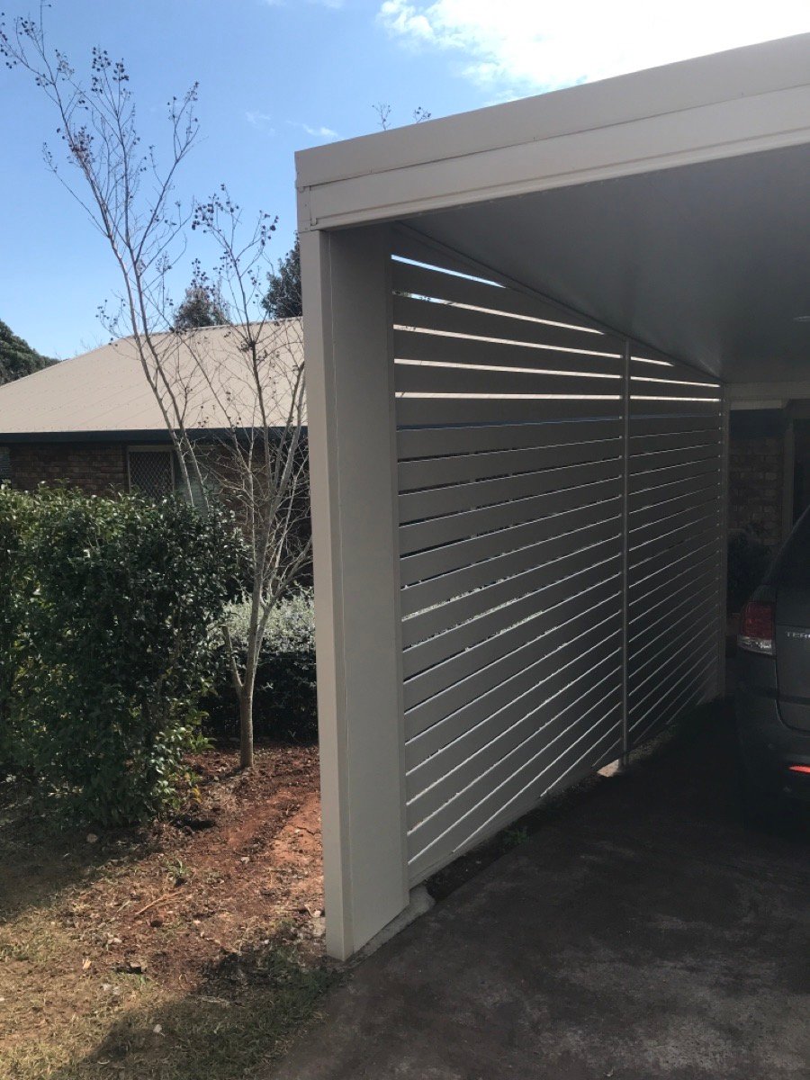before Cream Powder-coated Aluminium Sliding Gate – Slide Gate, Centenary Heights