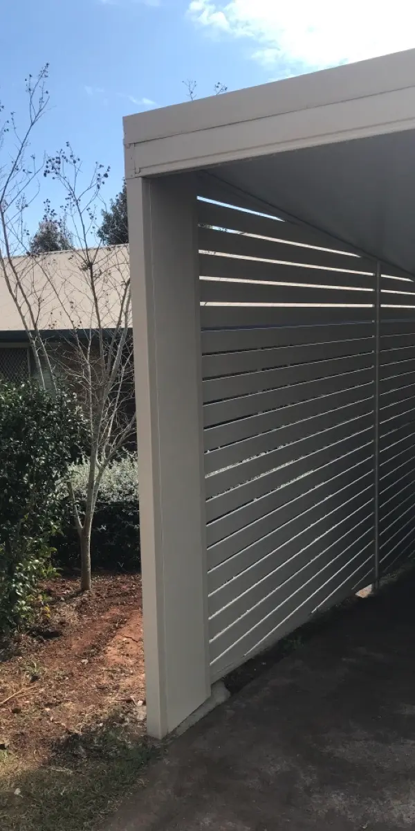 before Cream Powder-coated Aluminium Sliding Gate – Slide Gate, Centenary Heights