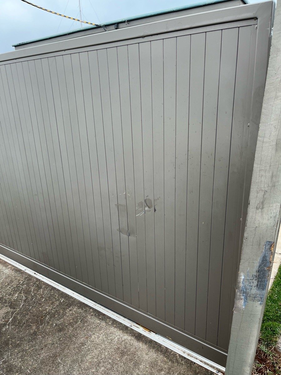 detail Jasper Colorbond Steel Sliding Gate – Gate Repairs, Rangeville