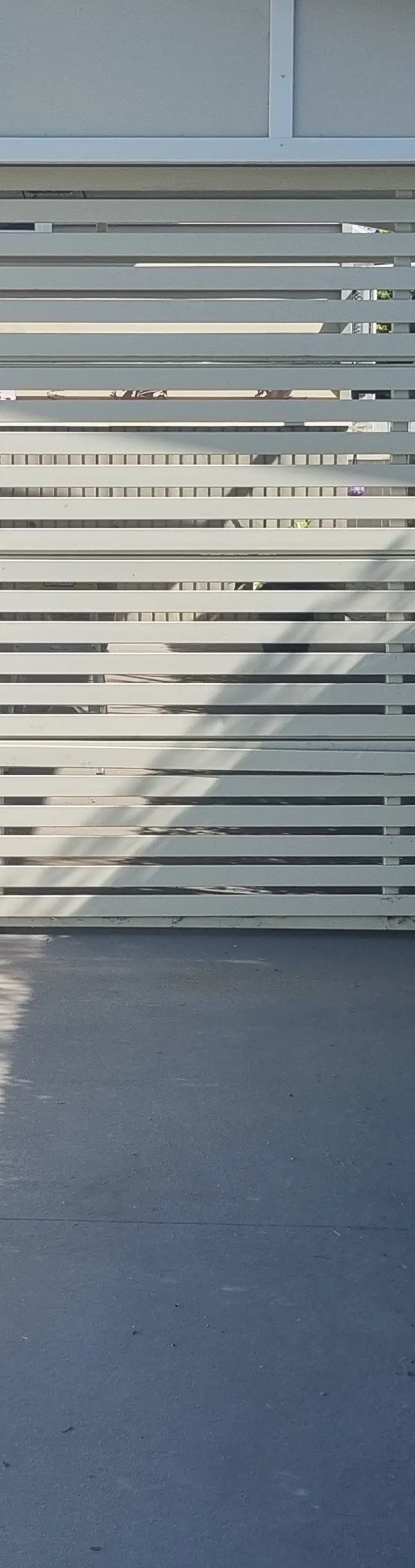before Cream Powder-coated Aluminium Custom Door – Bar Grill Bottom panel replacement, East Toowoomba