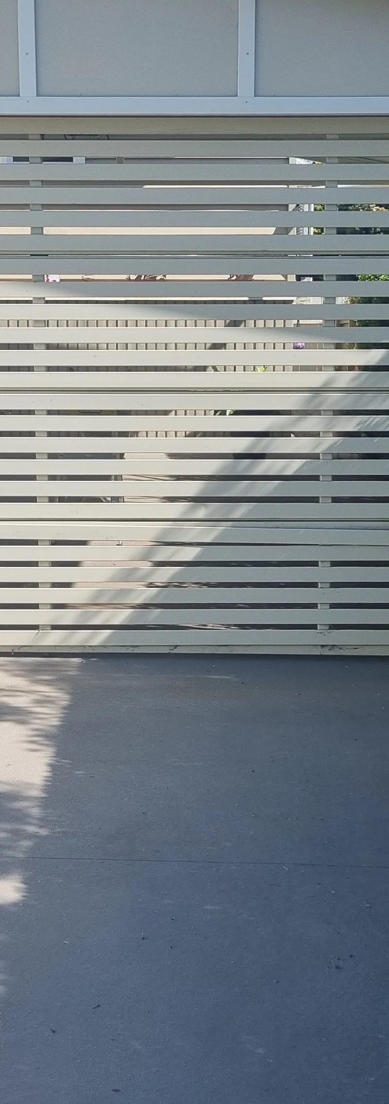 before Cream Powder-coated Aluminium Custom Door – Bar Grill Bottom panel replacement, East Toowoomba