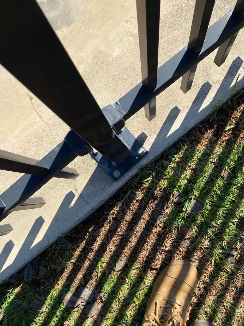 before Black Powder-coated Steel Custom Door – Fence Impact, Torrington