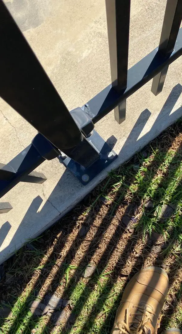 before Black Powder-coated Steel Custom Door – Fence Impact, Torrington