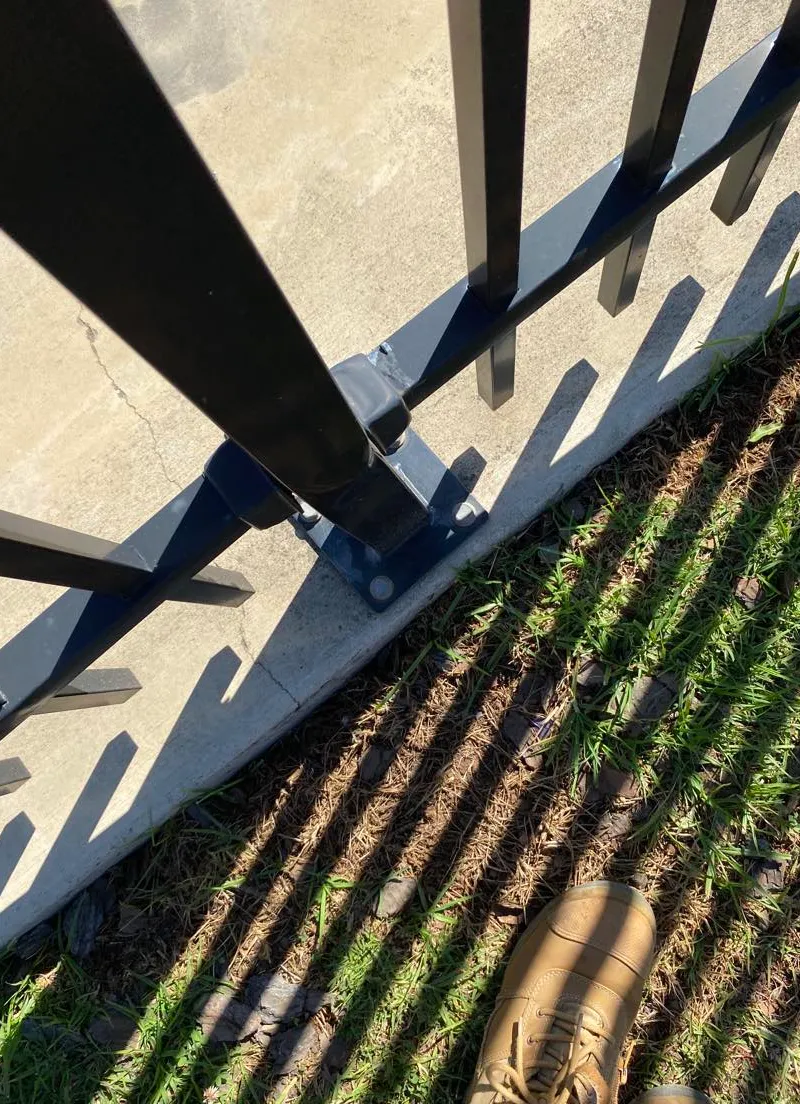 before Black Powder-coated Steel Custom Door – Fence Impact, Torrington