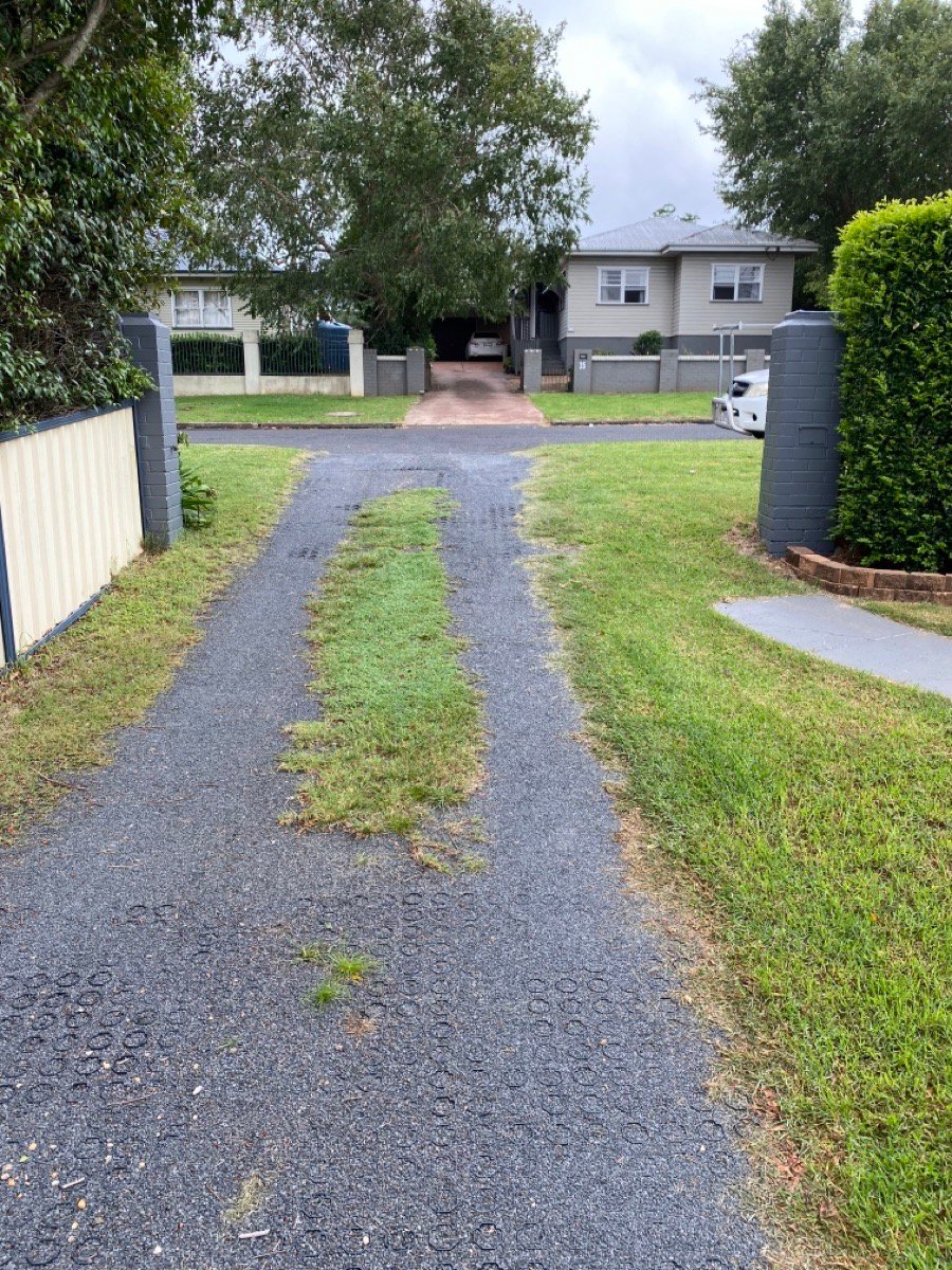 before Basalt Powder-coated Steel Swing Gate – Gate (Single Swing + PA + Motor), Mount Lofty