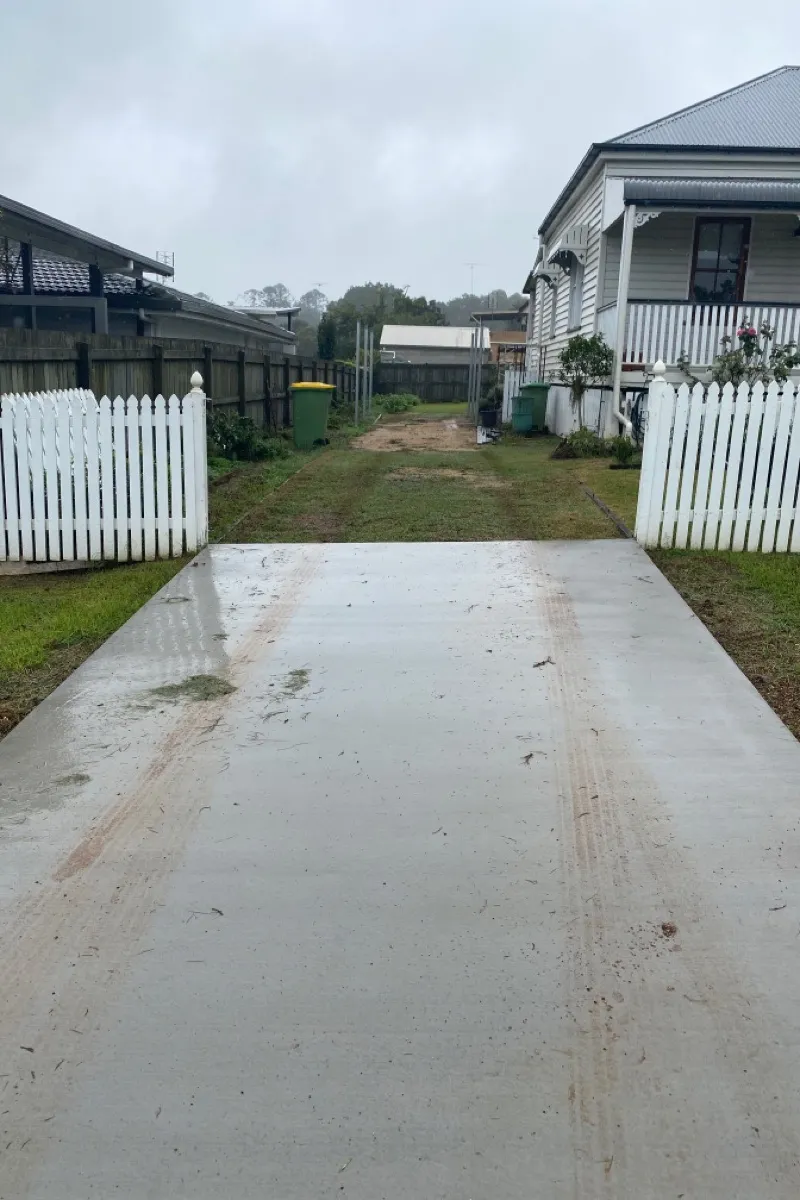 before Galvanised Galvanised Sliding Gate – Gate + Motor, East Toowoomba