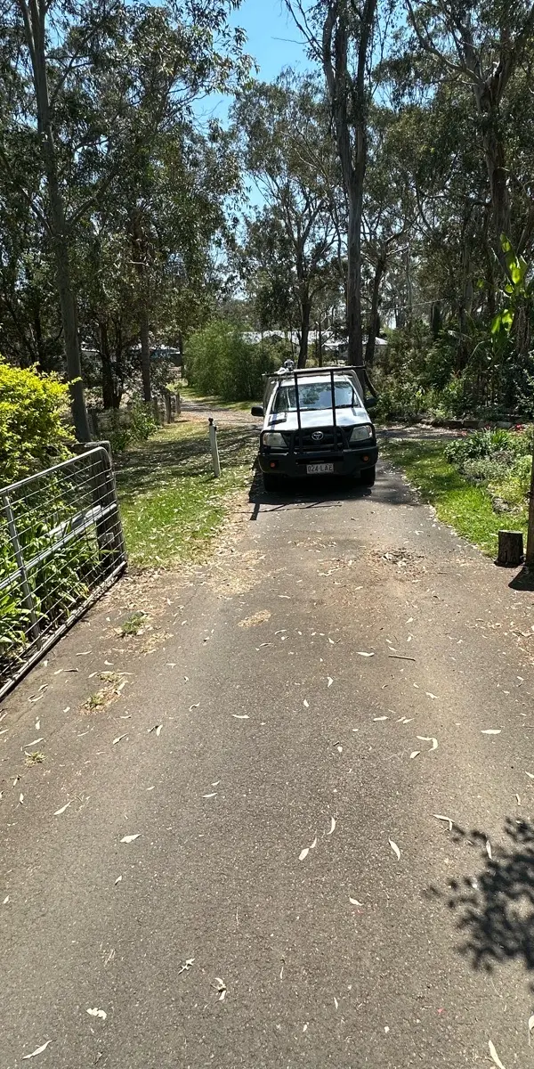 before Galvanised Pipe-Galvanised Sliding Gate – Gate + Motor, Highfields