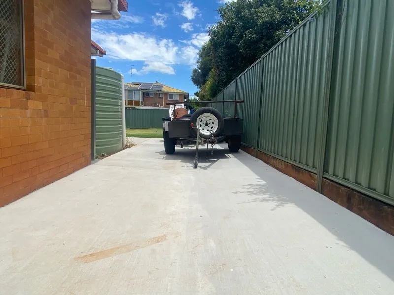 before Green Colorbond Steel Sliding Gate – Telescopic Gate, Rockville