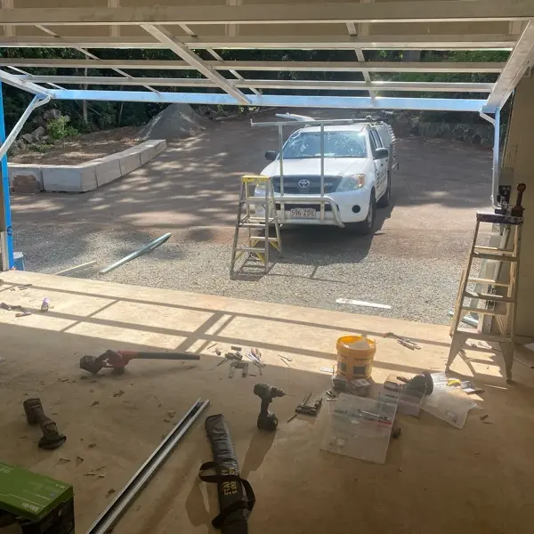 before Galvanised Galvanised Steel Tube Frame Tilt Door – Tilt (Mitch Hill Building), East Toowoomba
